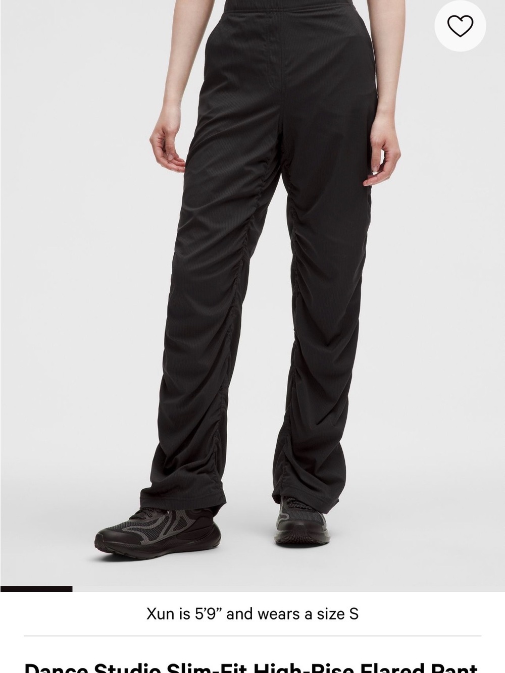 Lululemon Dance Studio Slim-Fit High-Rise Flared Pant, Black